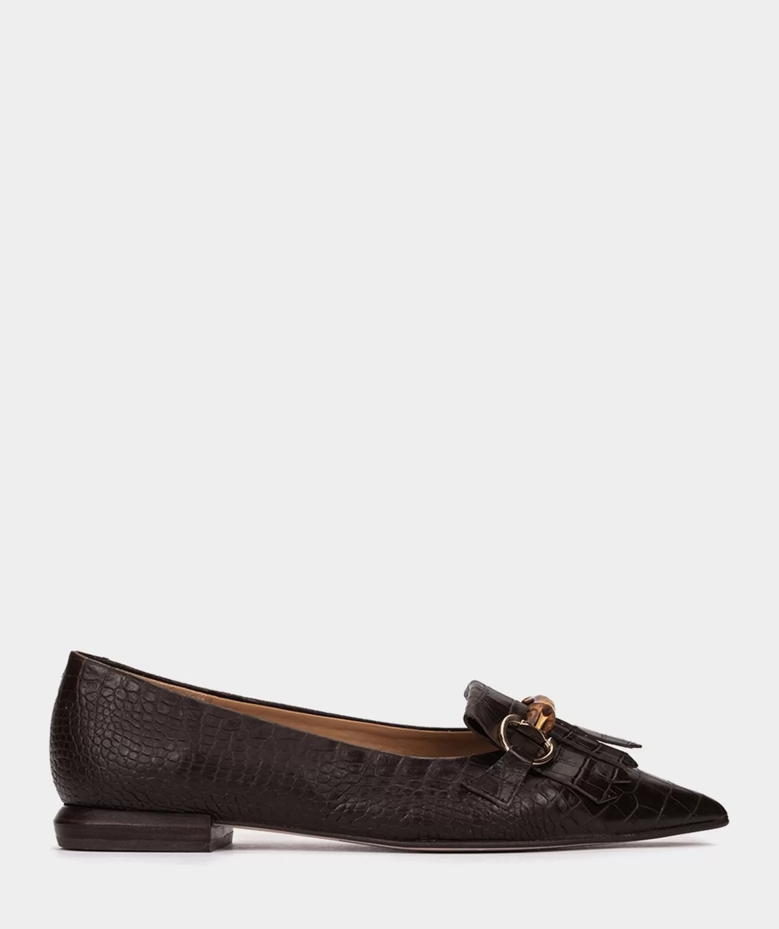 Pedro Miralles Ballerines En Cuir Avec Imprime Animalier De Couleur Marron