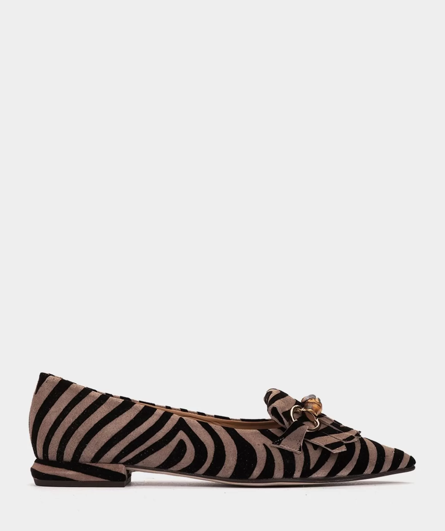 Pedro Miralles Ballerines En Cuir Avec Motif Animalier