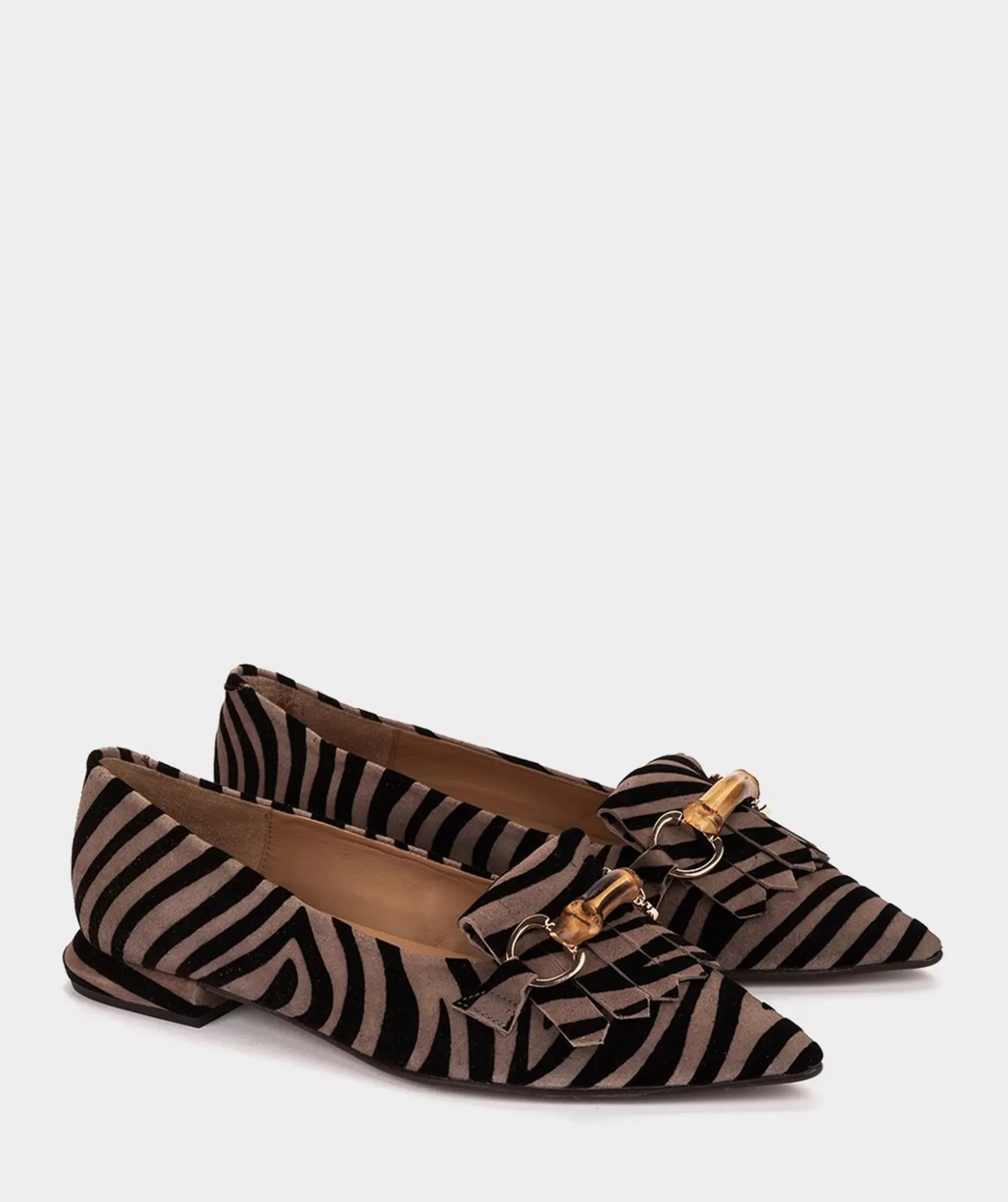 Pedro Miralles Ballerines En Cuir Avec Motif Animalier