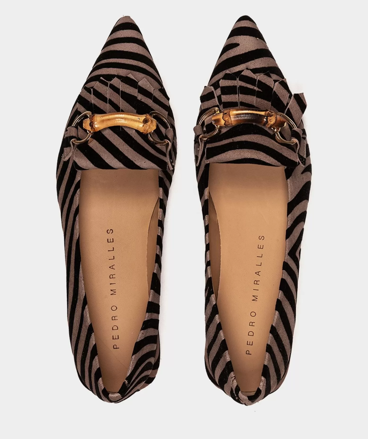 Pedro Miralles Ballerines En Cuir Avec Motif Animalier