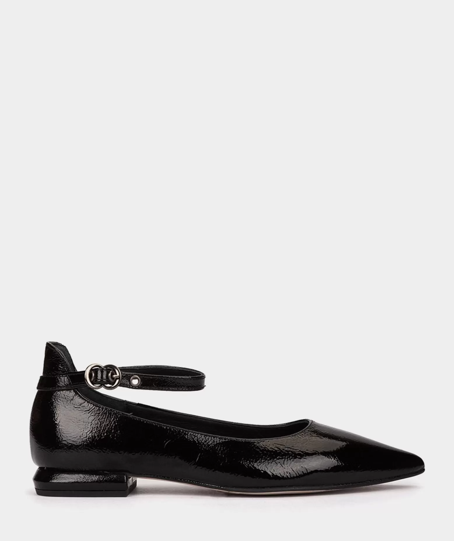 Pedro Miralles Ballerines En Cuir Verni En Noir