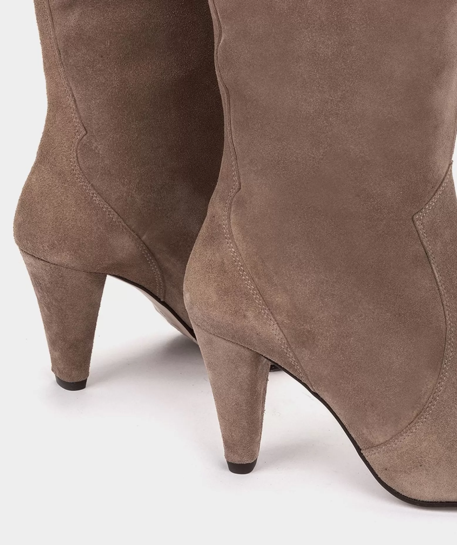 Pedro Miralles Bottes A Talons Hauts En Cuir Suede Marron