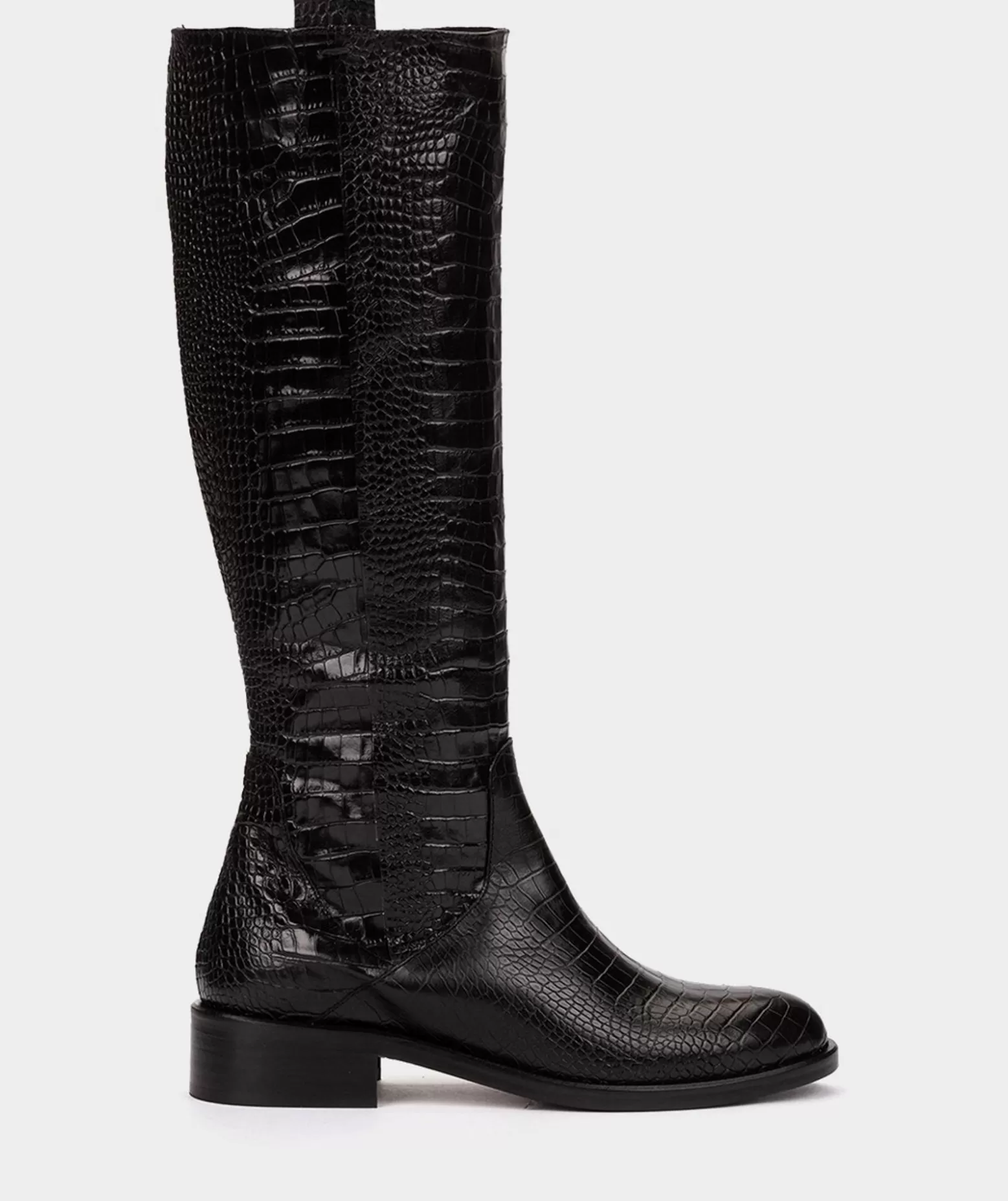 Pedro Miralles Bottes Compensees En Cuir Gaufre De Couleur Noire