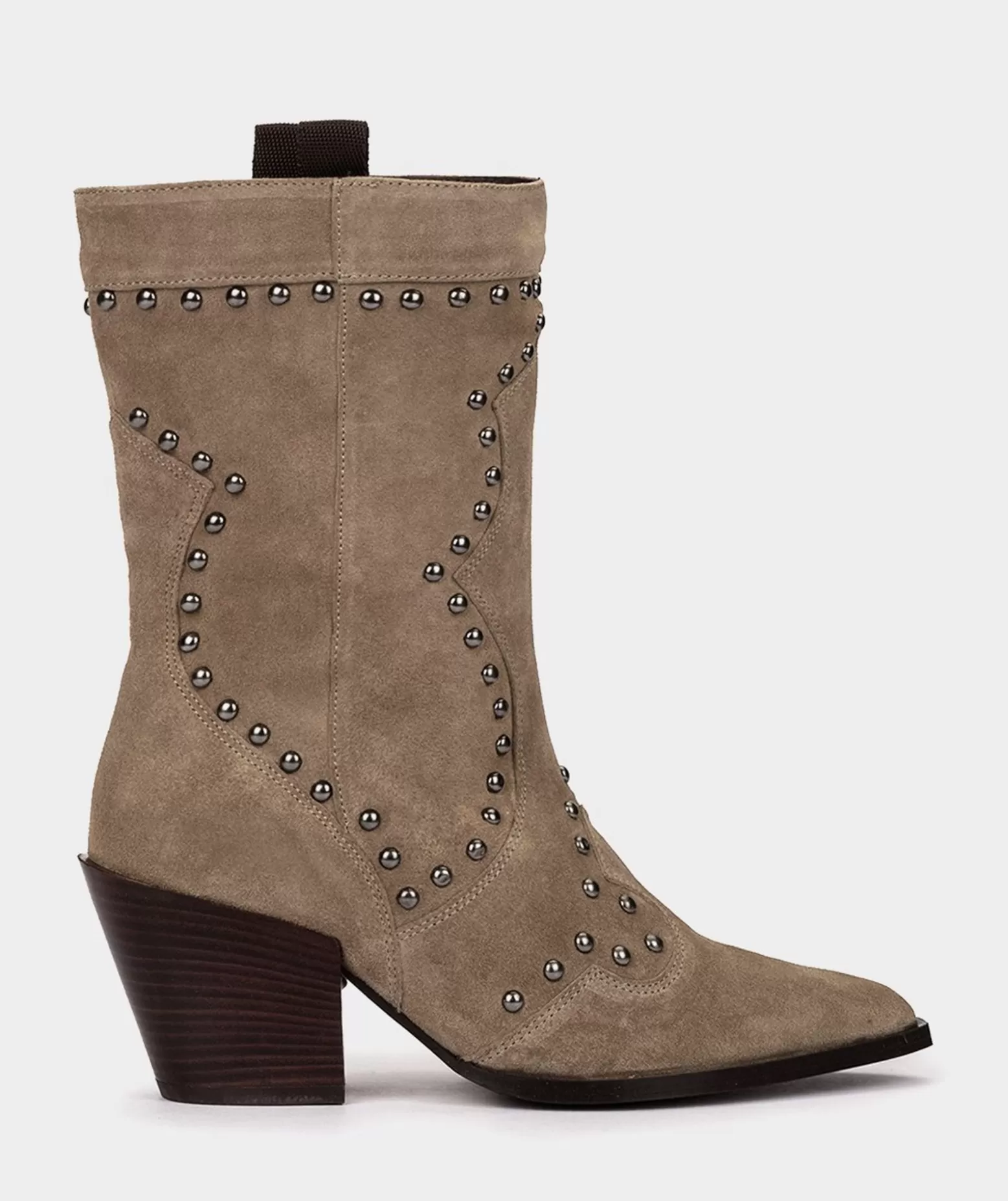 Pedro Miralles Bottes Mi-Mollet En Cuir Fendu De Couleur Beige