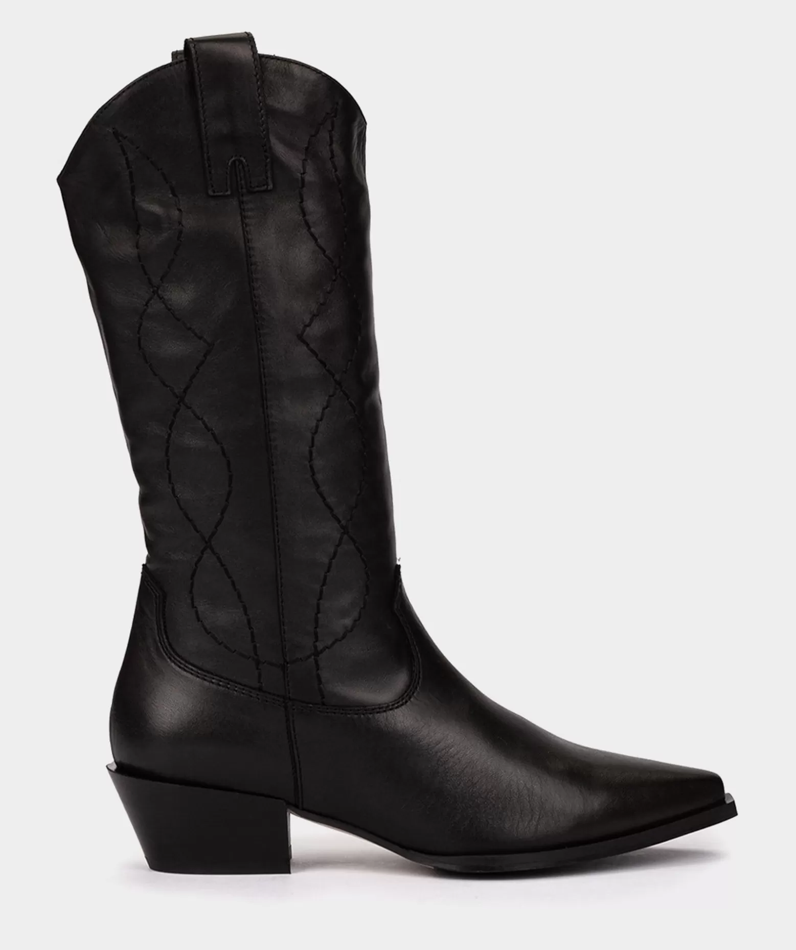 Pedro Miralles Bottes Mi-Mollet En Cuir Noir