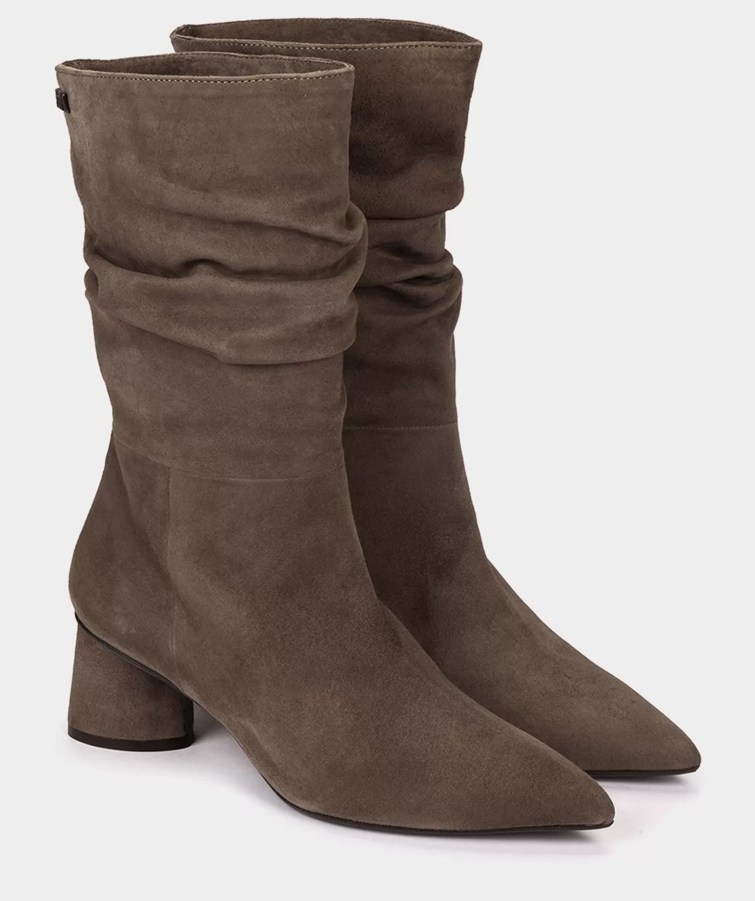 Pedro Miralles Bottes Mi-Mollet En Daim Marron