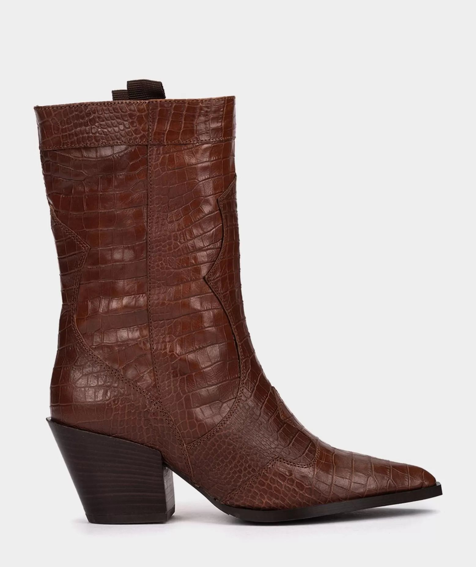 Pedro Miralles Bottes Mi-Mollets En Cuir Gaufre De Couleur Camel