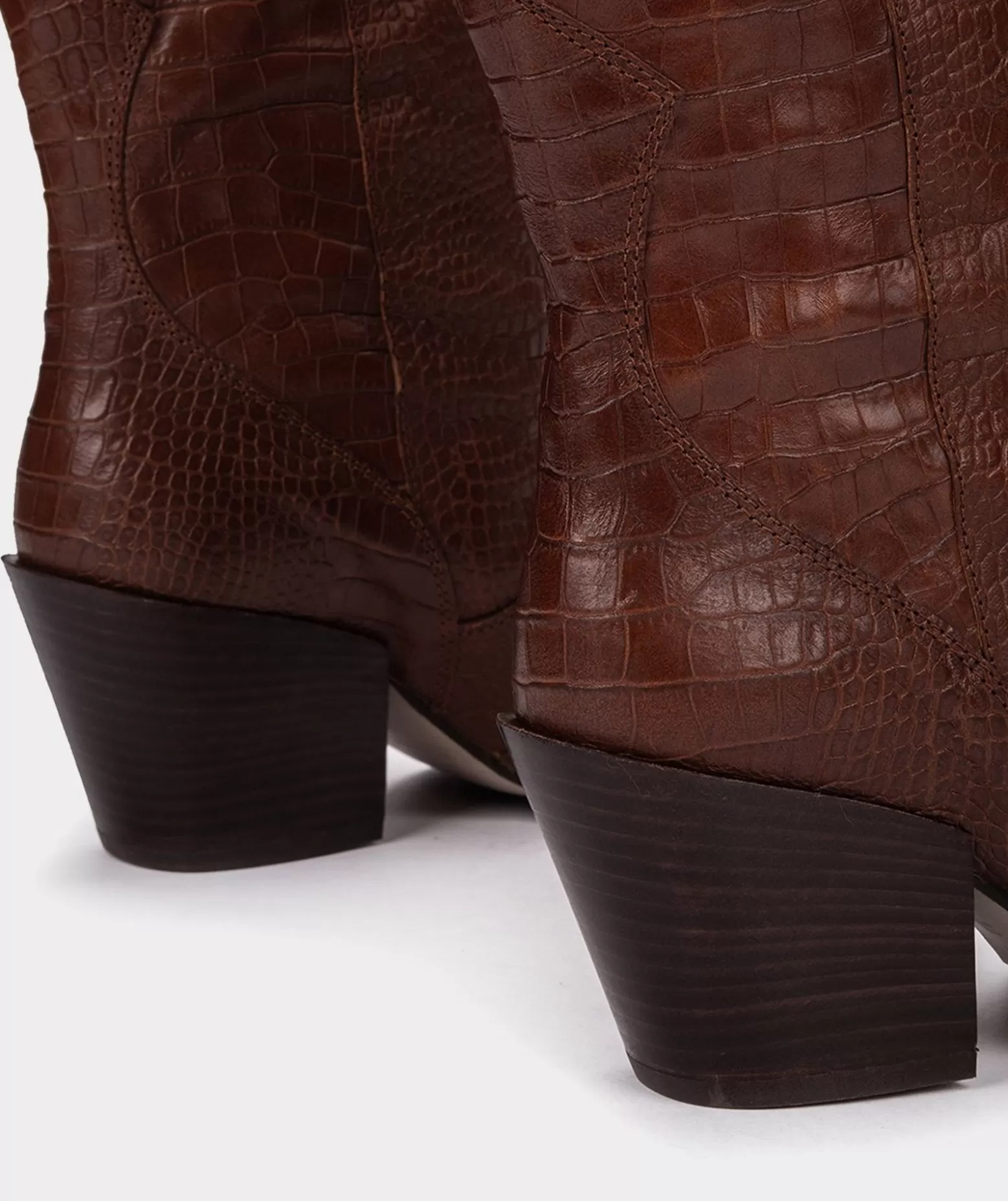 Pedro Miralles Bottes Mi-Mollets En Cuir Gaufre De Couleur Camel