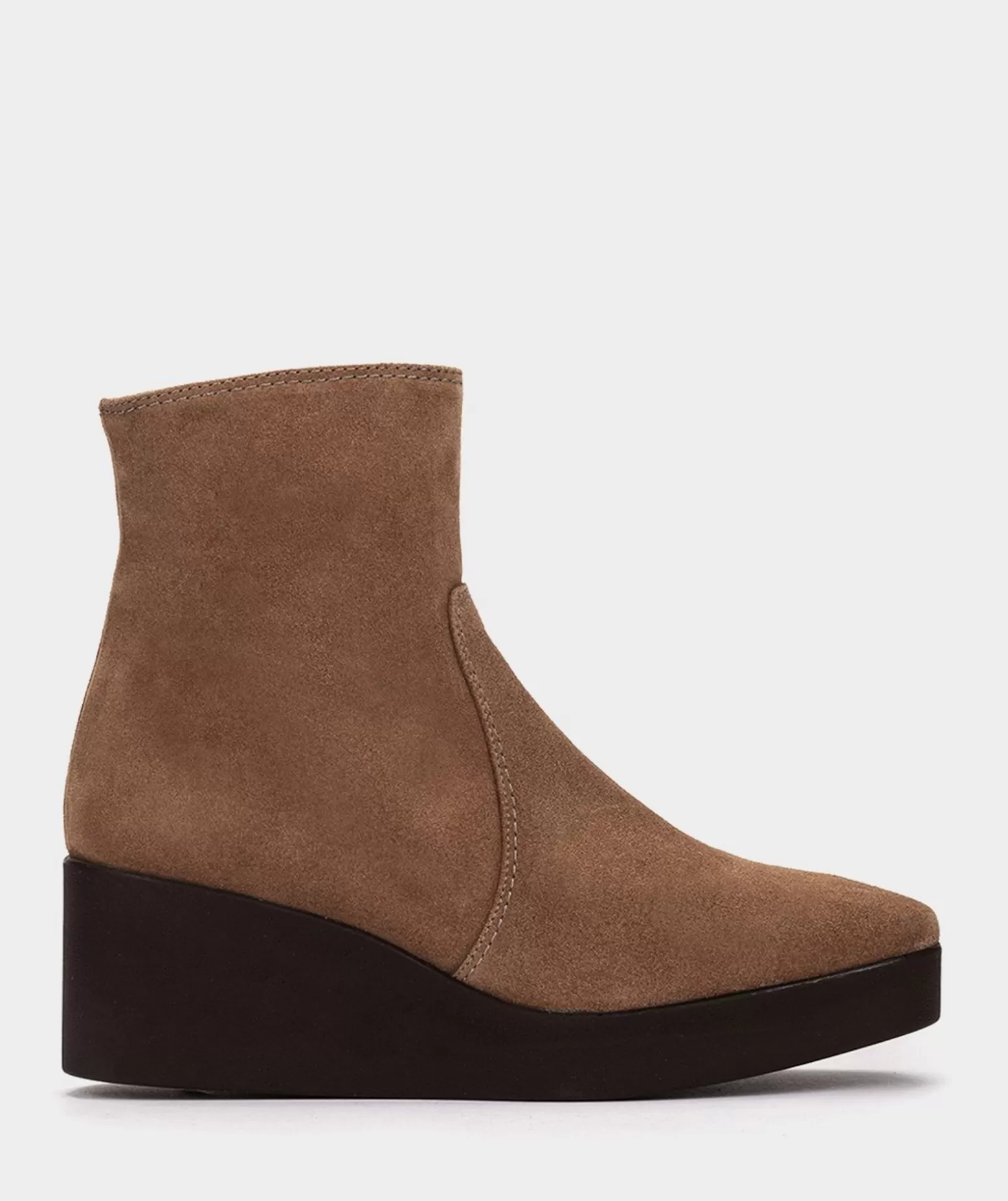 Pedro Miralles Bottines A Semelle Compensee Avec Plateforme En Croute De Cuir Marron