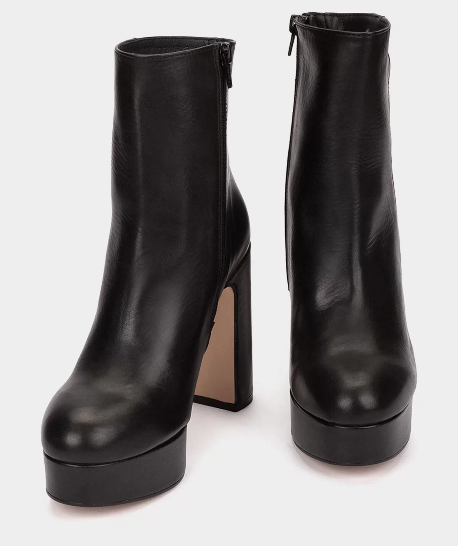 Pedro Miralles Bottines A Talons Avec Plateforme En Cuir Noir