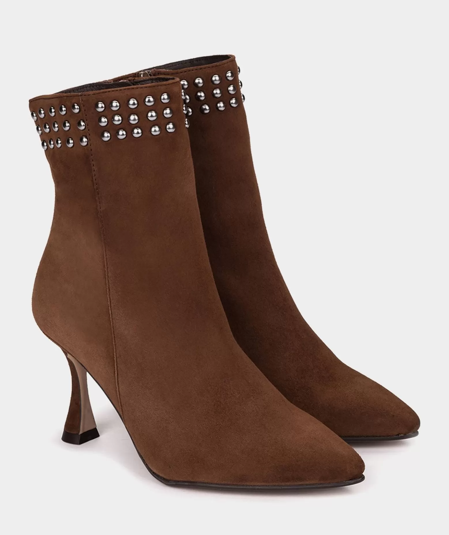 Pedro Miralles Bottines A Talons Hauts En Daim Marron