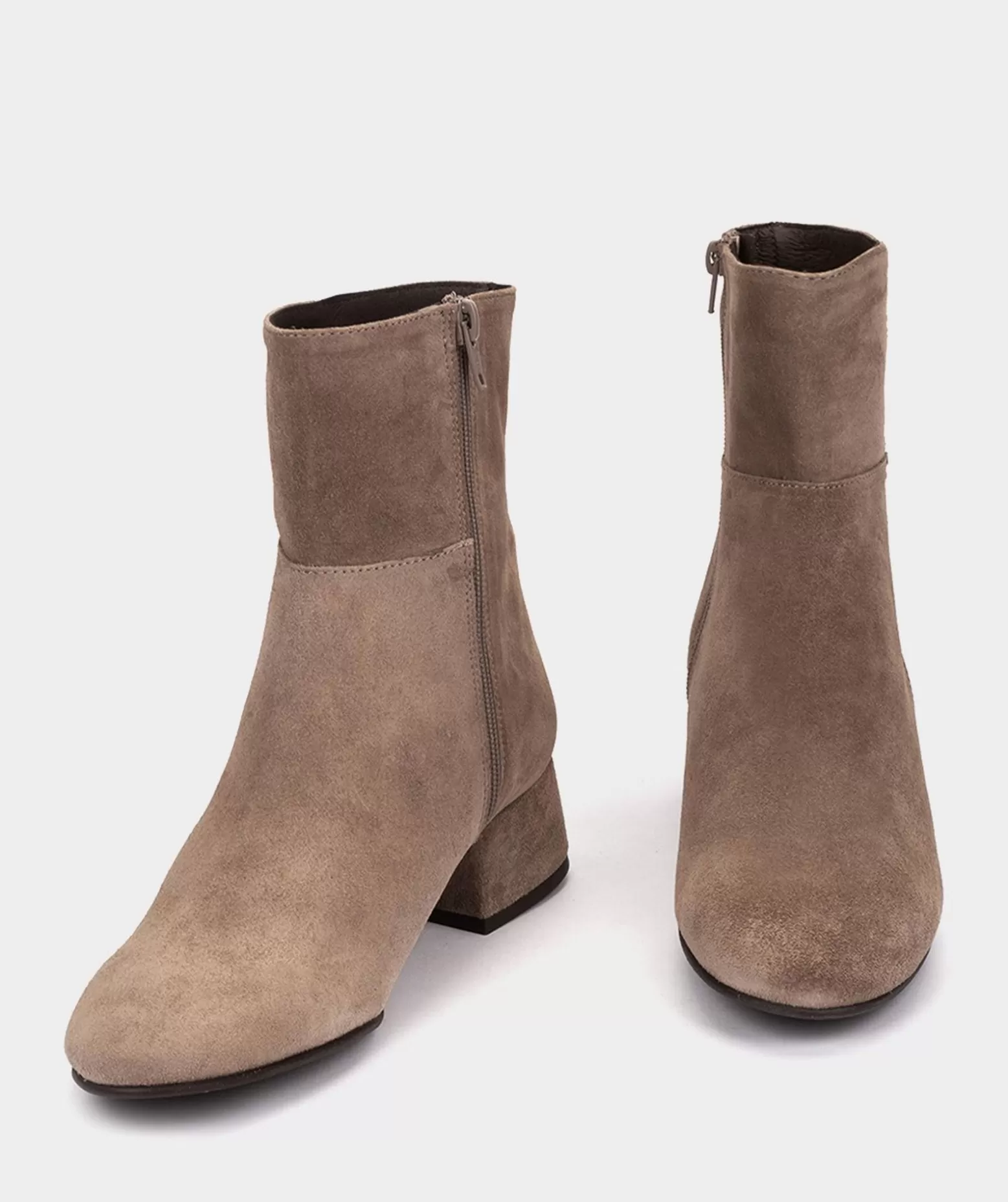 Pedro Miralles Bottines En Croute De Cuir De Couleur Taupe