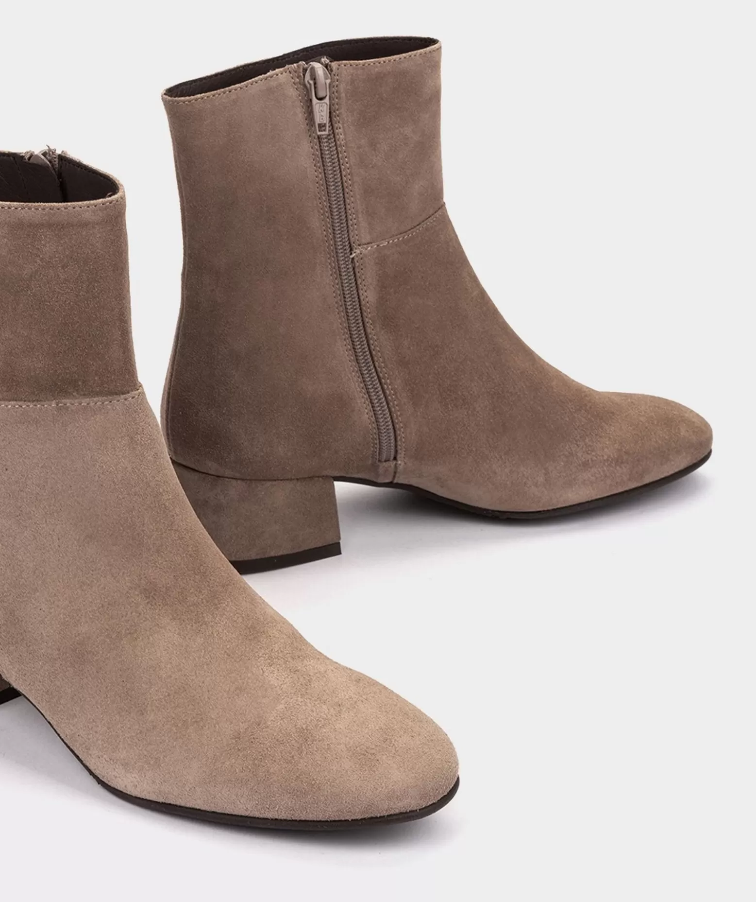 Pedro Miralles Bottines En Croute De Cuir De Couleur Taupe