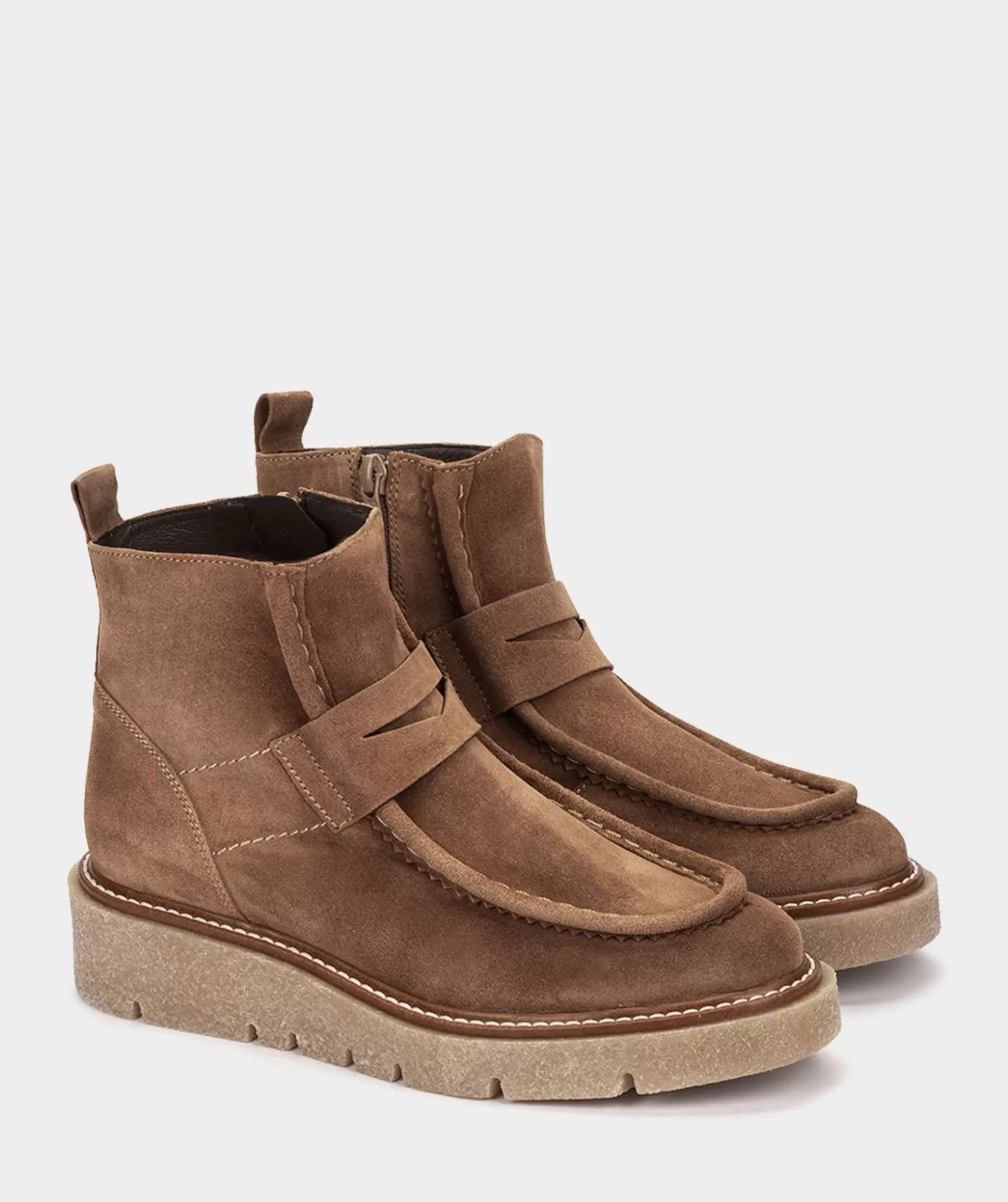 Pedro Miralles Bottines En Croute De Cuir Marron