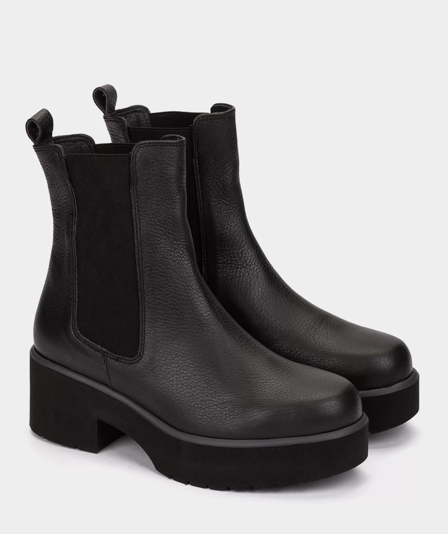 Pedro Miralles Bottines En Cuir Noir.