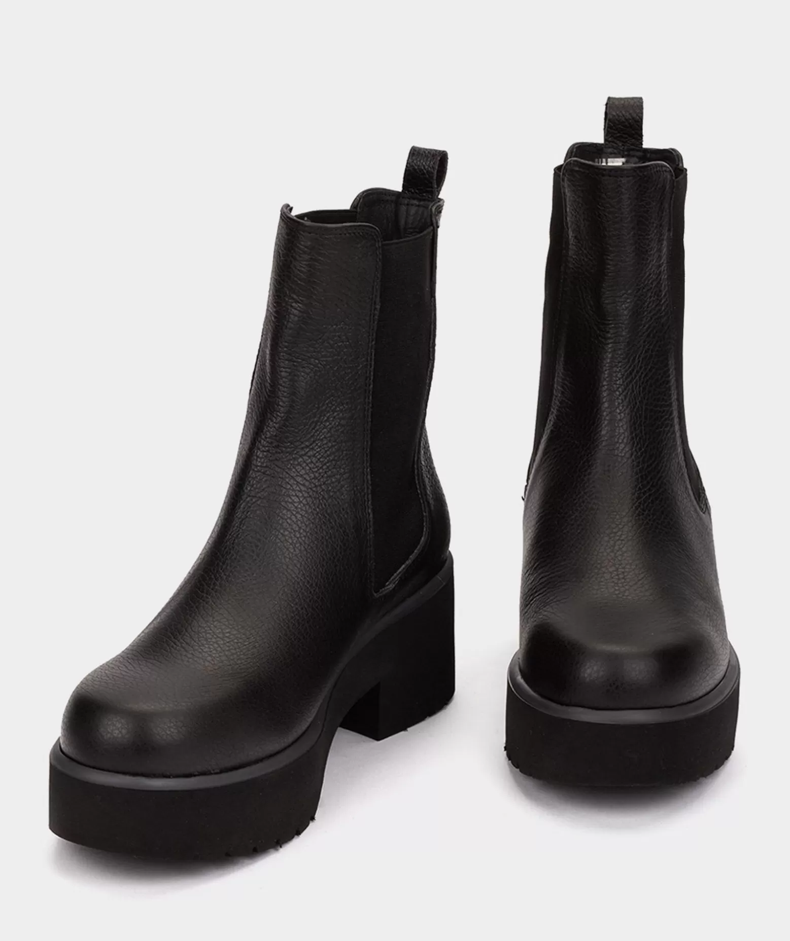 Pedro Miralles Bottines En Cuir Noir.