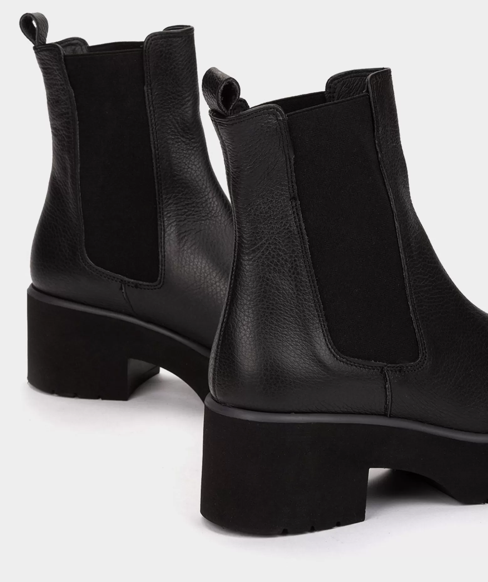 Pedro Miralles Bottines En Cuir Noir.