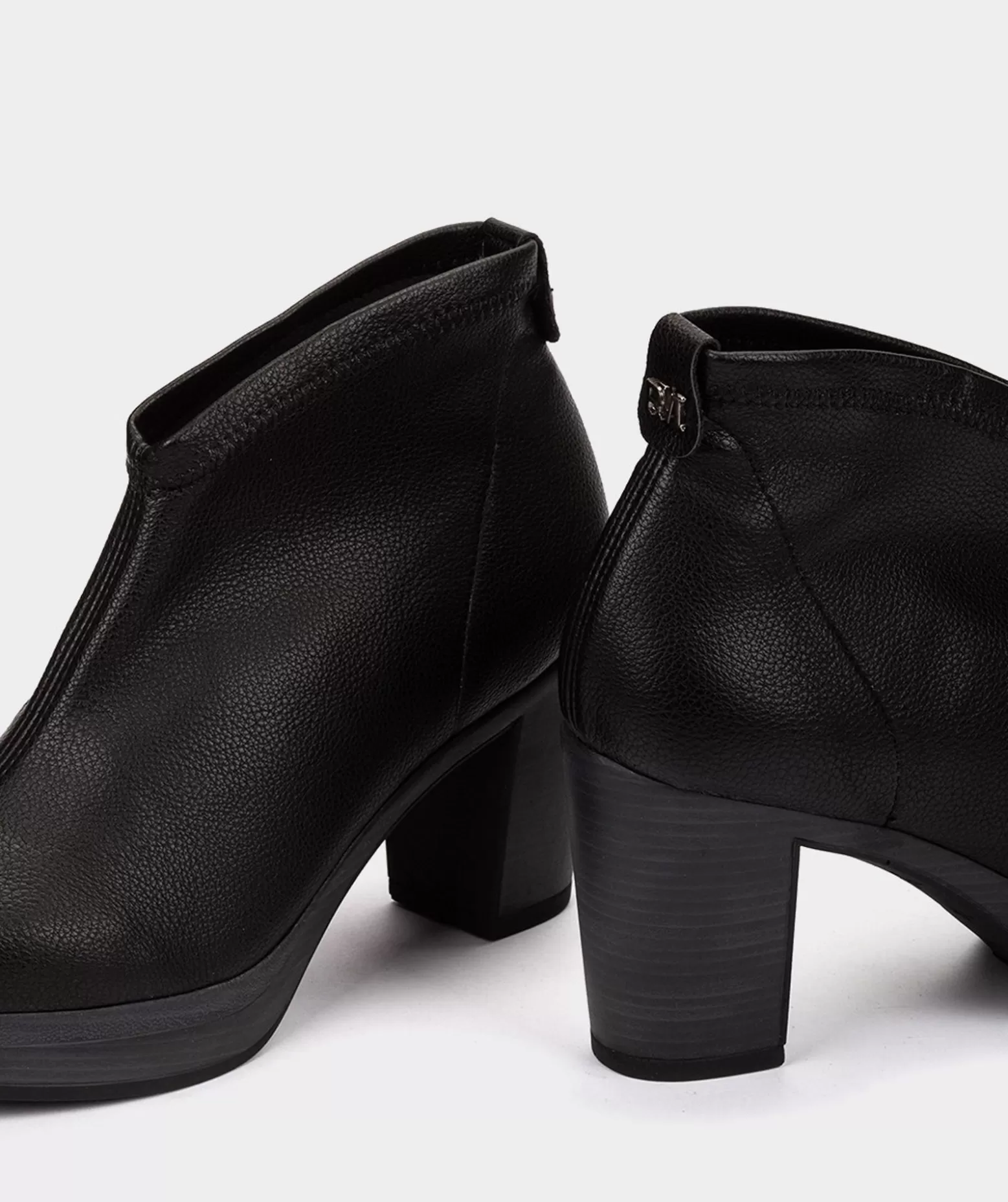 Pedro Miralles Bottines En Cuir Vegan Elastique Noir