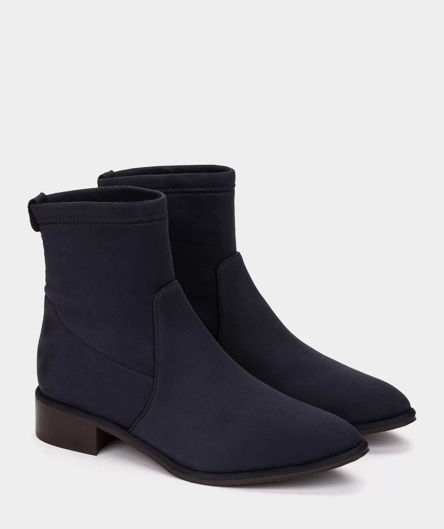 Pedro Miralles Bottines En Cuir Vegetalien Extensible Bleu Marine