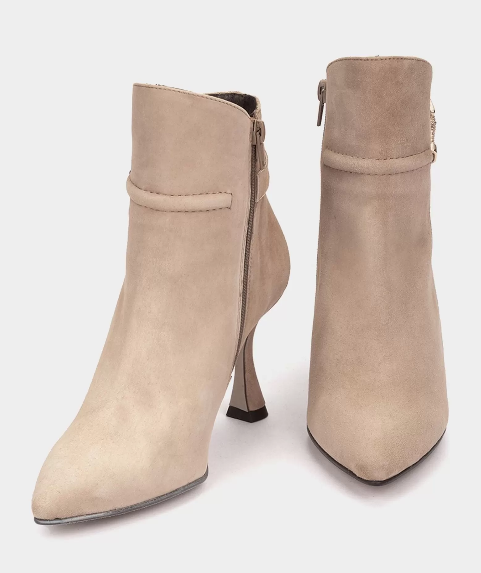 Pedro Miralles Bottines En Daim De Couleur Beige