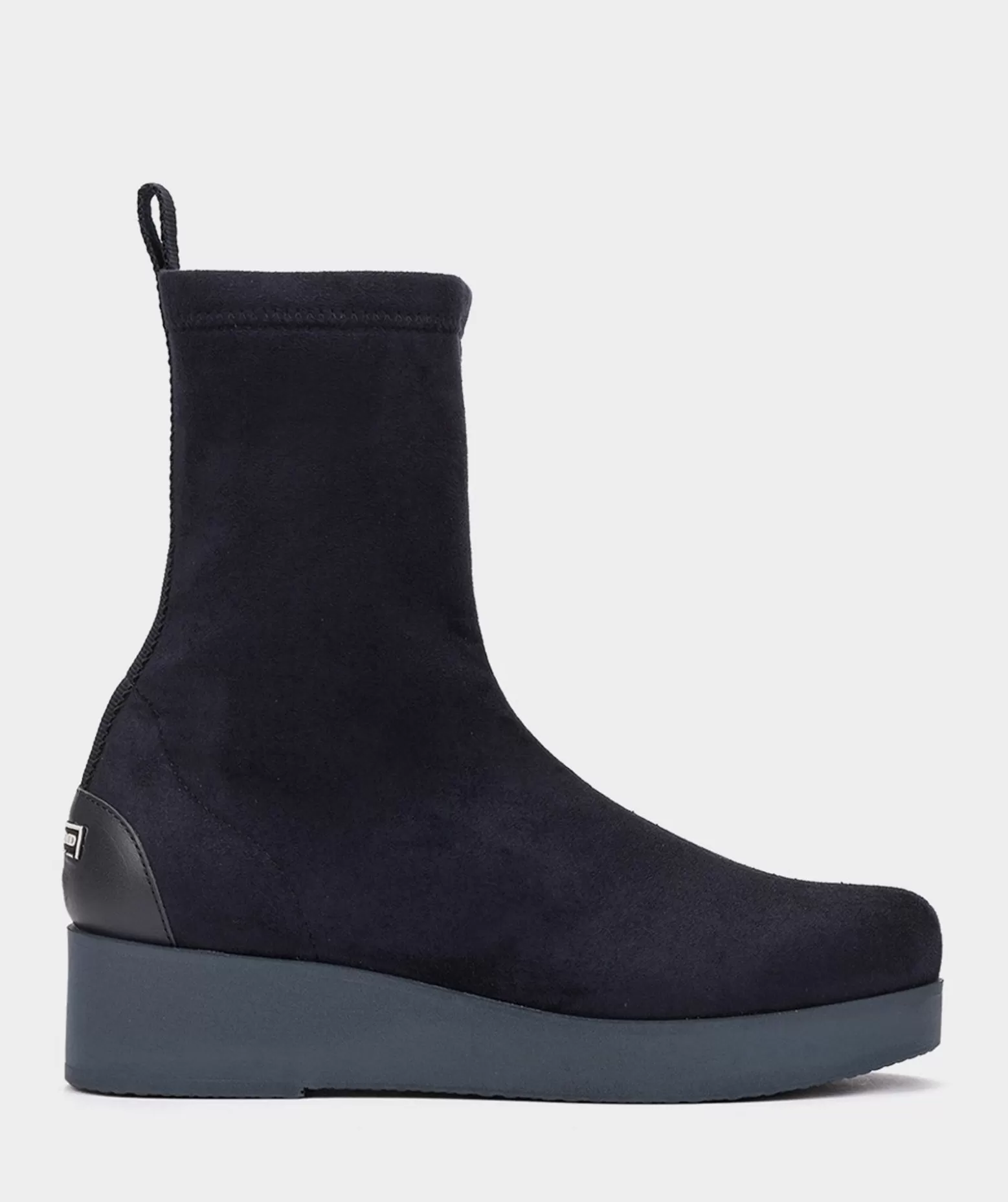 Pedro Miralles Bottines Style Chaussette En Tissu Elastique Bleu Marine