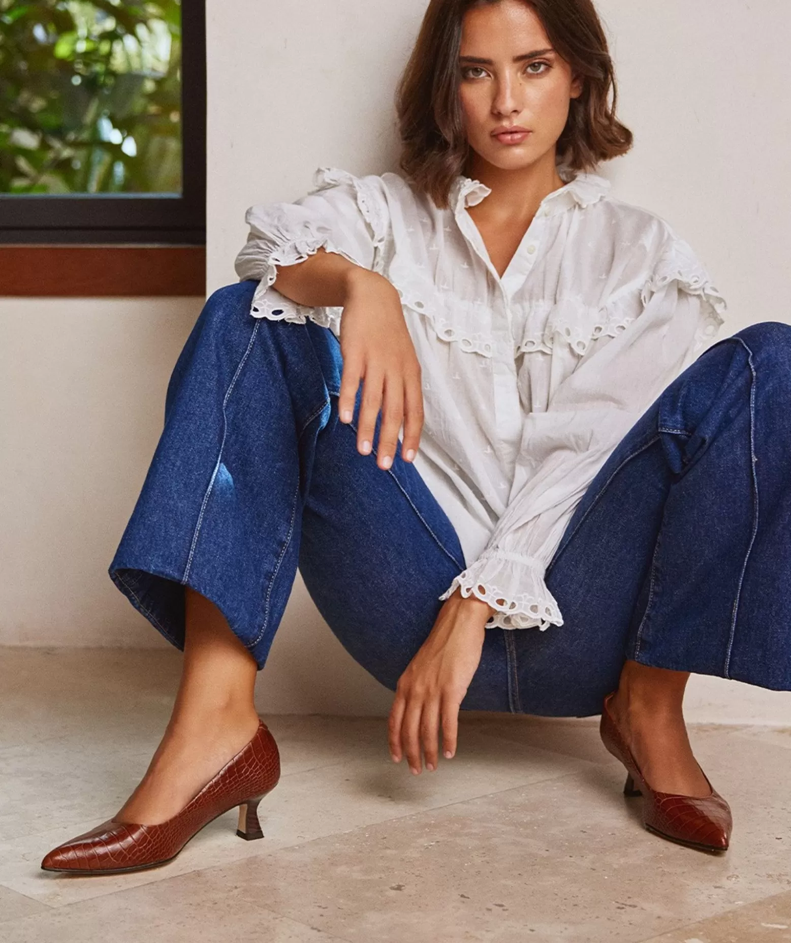 Pedro Miralles Chaussures A Talons Hauts A Bout Pointu En Cuir Marron Embosse