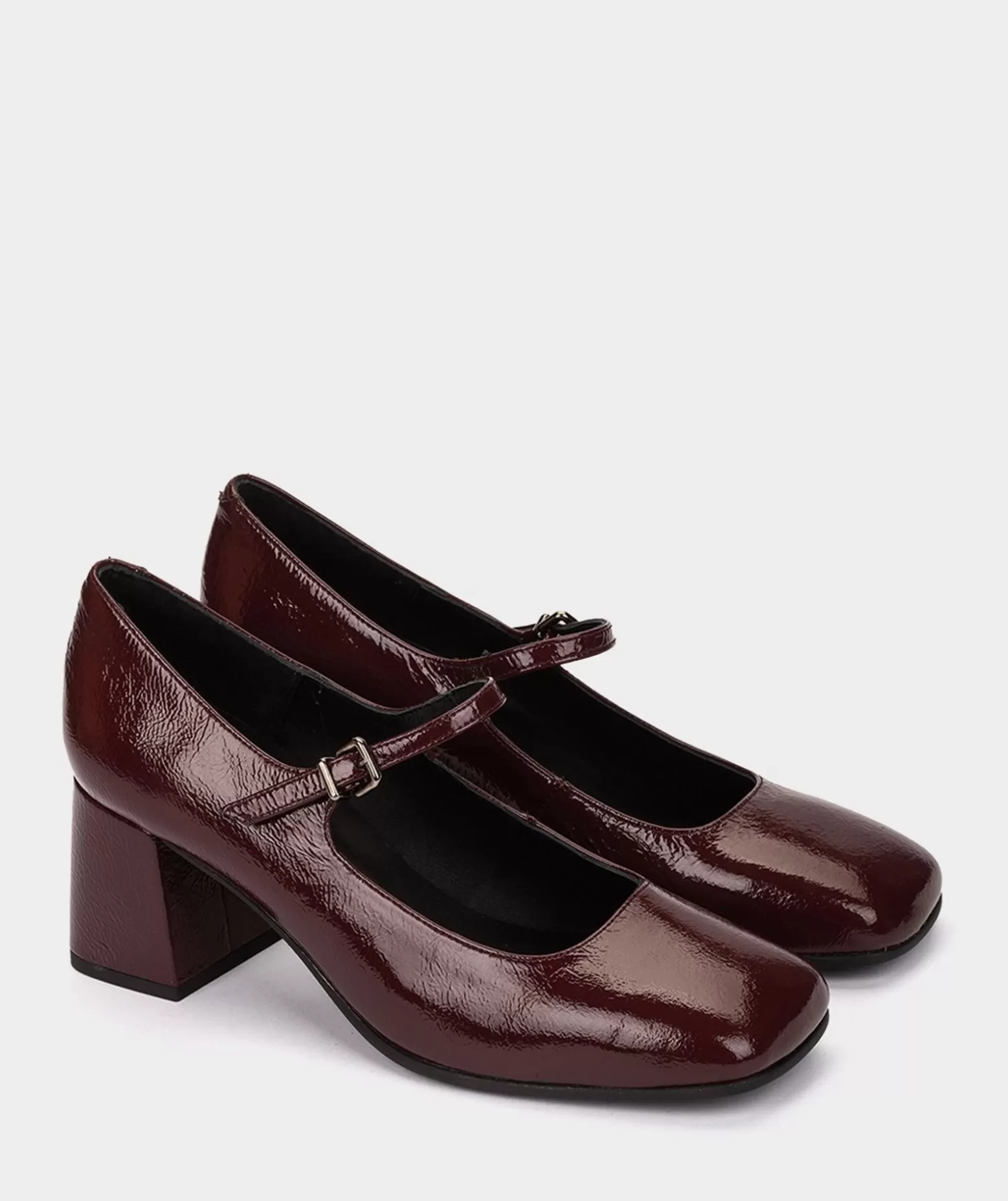 Pedro Miralles Chaussures A Talons Hauts En Cuir Verni De Couleur Vin