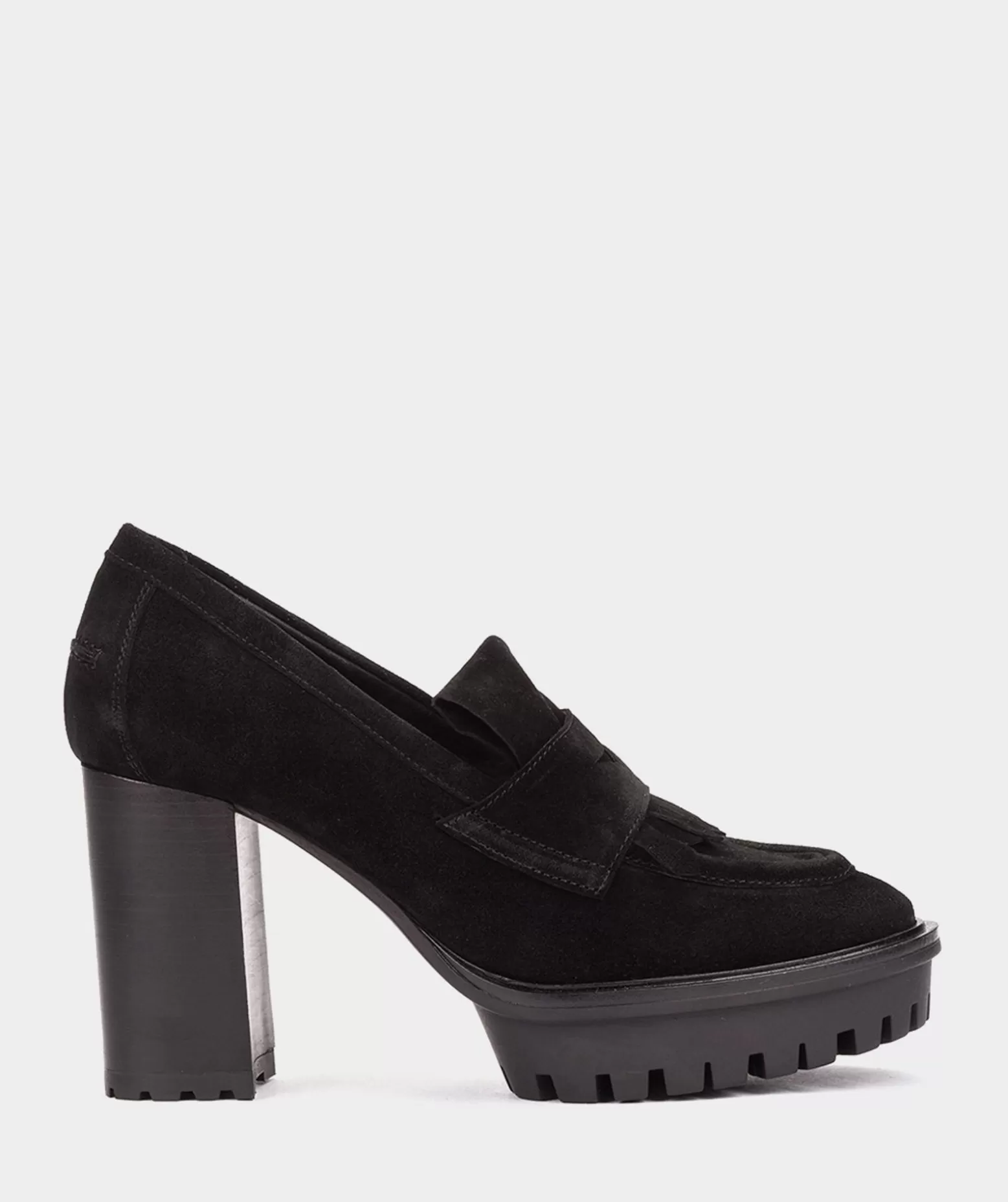 Pedro Miralles Mocassins A Talon En Croute De Cuir De Couleur Noire