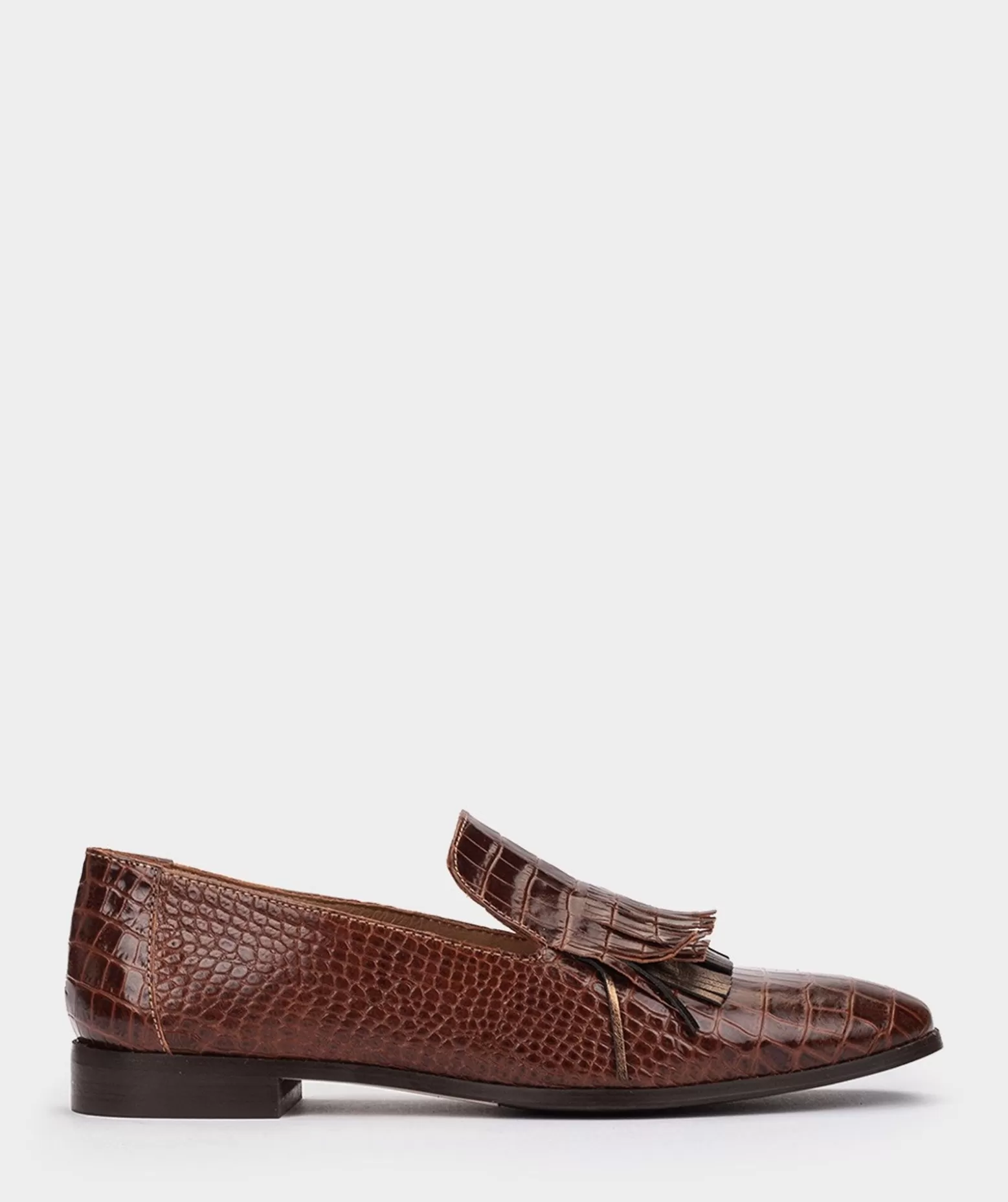 Pedro Miralles Mocassins En Cuir A Imprime Animalier De Couleur Marron