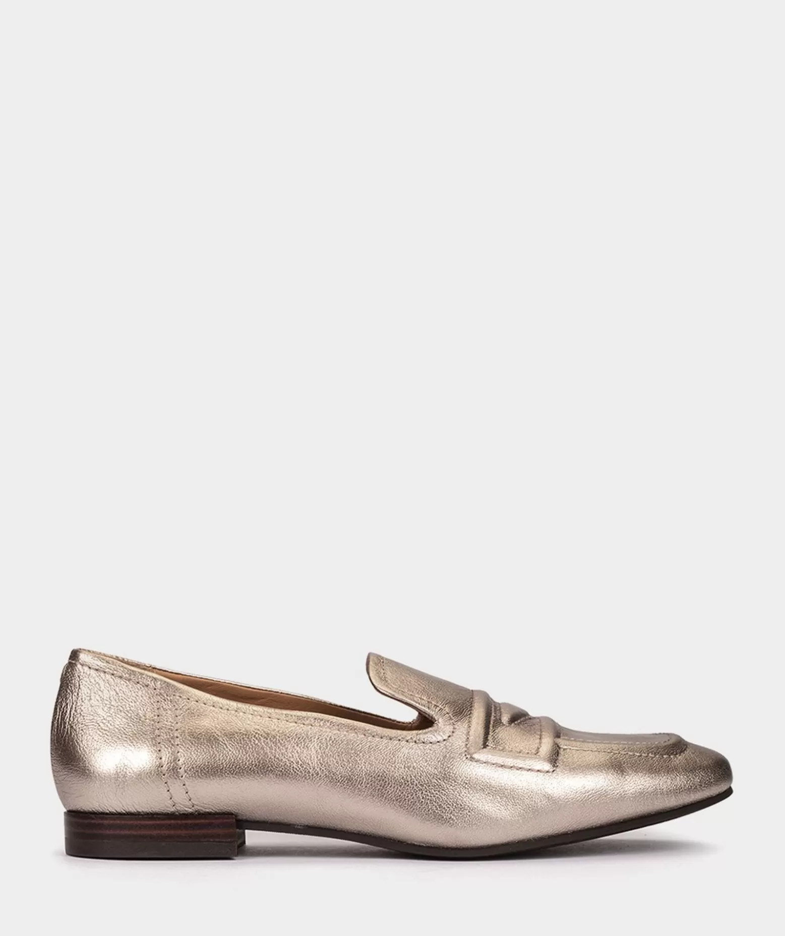 Pedro Miralles Mocassins En Cuir Metallise De Couleur Acier