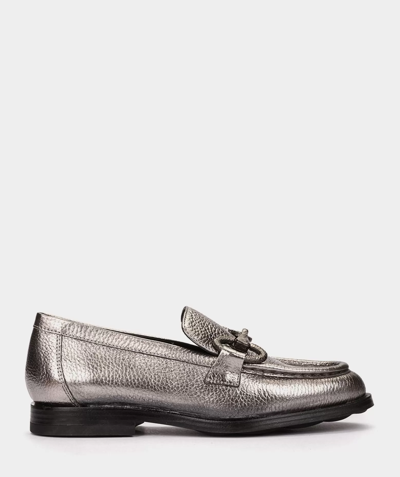 Pedro Miralles Mocassins En Cuir Metallise De Couleur Doree
