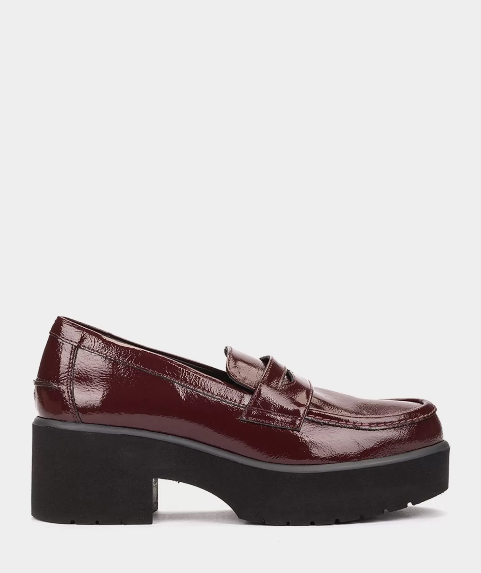 Pedro Miralles Mocassins En Cuir Verni Couleur Vin