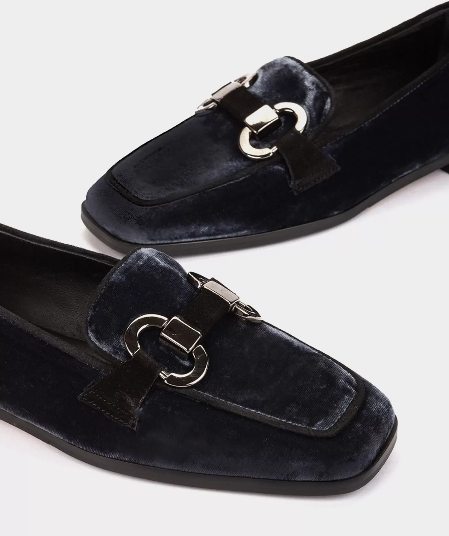 Pedro Miralles Mocassins En Velours Bleu Marine