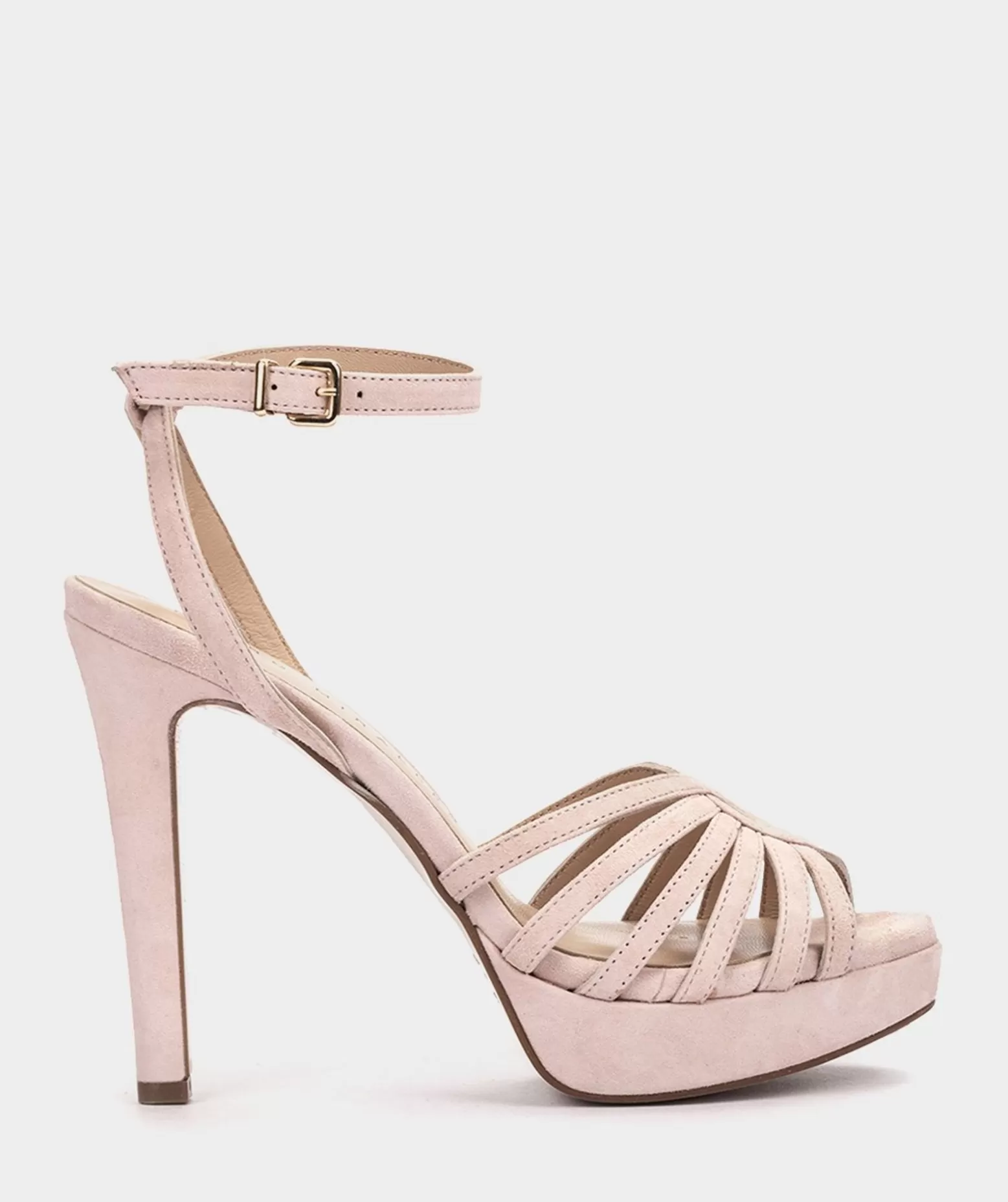 Pedro Miralles Sandales A Talons Plateforme En Cuir Suede Nude