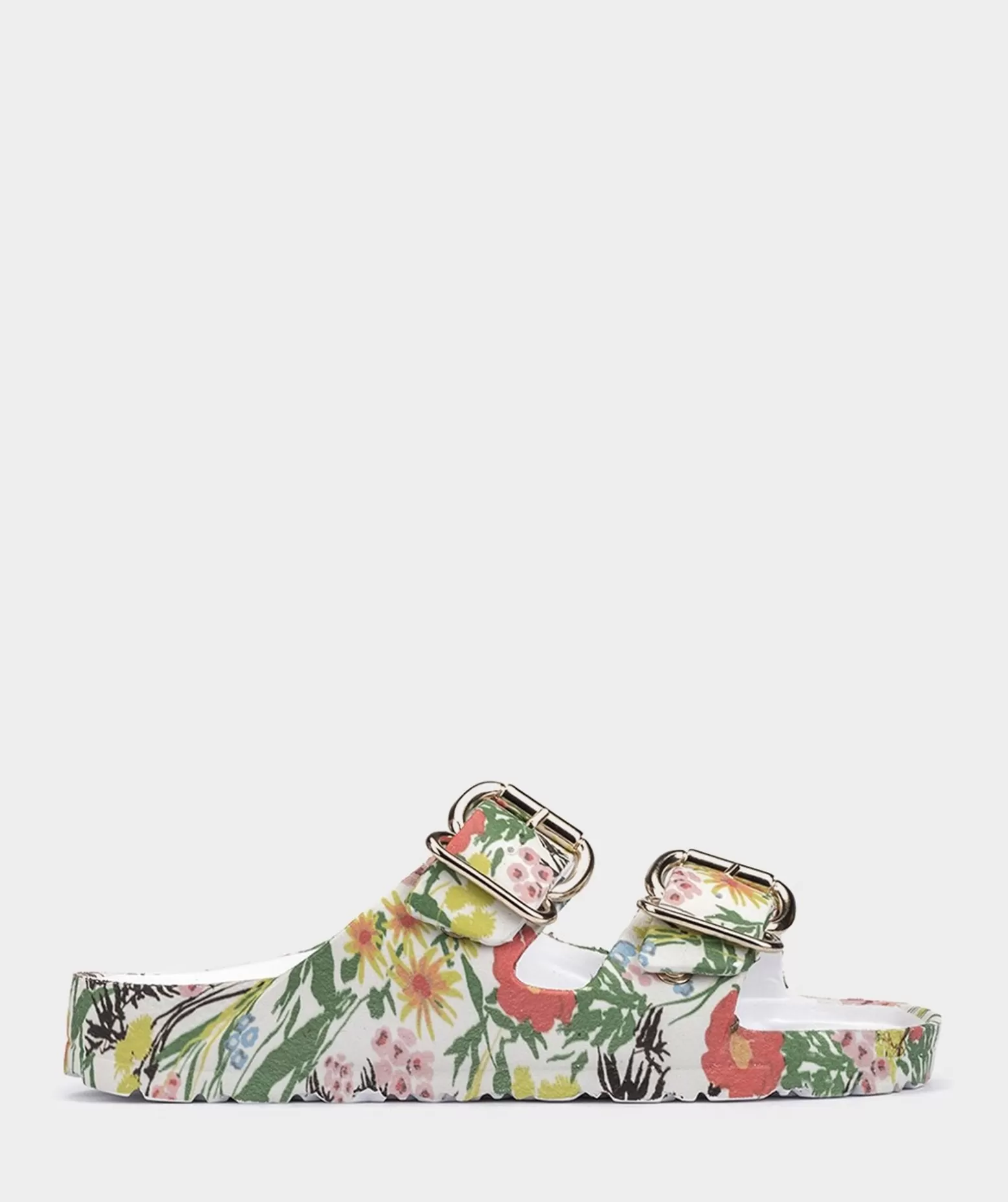 Pedro Miralles Sandales Plates Avec Motif Floral, Ornee De Boucles